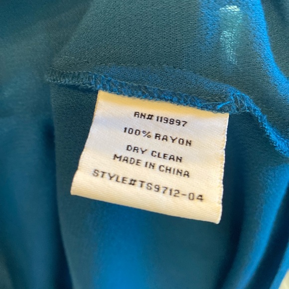 Collective Concepts Sleeveless Blouse Size M In Teal, no tags - Picture 4 of 5